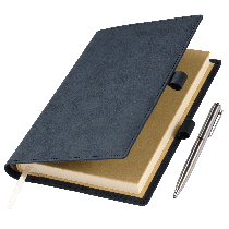 Ежедневник-портфолио Clip NEO недатированный в подарочной коробке, синий