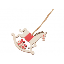 Деревянная подвеска на елку Poni