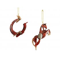 Набор елочных игрушек Лошадь и Подкова