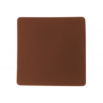 Патч Квадрат, soft-touch, коричневый