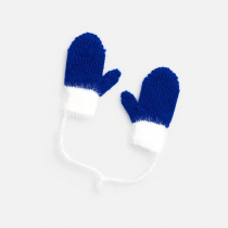 Подвеска на елку Вьюжка, варежки, белые