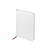 Ежедневники Sidney Nebraska А5, недатированный, с серебристым обрезом, белый