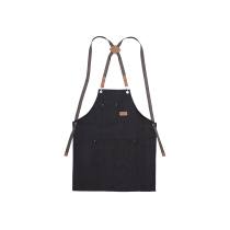 Джинсовый фартук с карманами Fry, черный