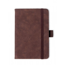 Блокнот в твердой обложке Stu, А6, темно-коричневый