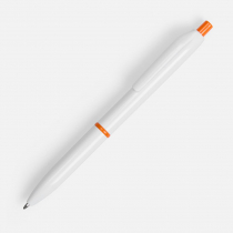 Ручка шариковая Bright Pop, белая с синим