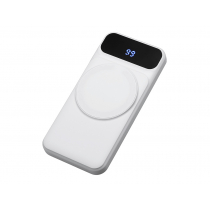 Магнитный беспроводной внешний аккумулятор со встроенными кабелями Мэни, 10000 мАч