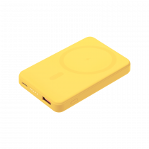 Внешний аккумулятор Largo PD 5000mAh с функцией беспроводной зарядки 15W, желтый Внешний аккумулятор Largo PD 5000mAh с функцией беспроводной зарядки 15W, желтый