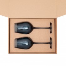 Подарочный набор 2 бокала для вина Mancera, черный