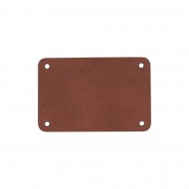 Шильд 4х6 см имитация кожи, серый Шильд 4х6 см имитация кожи, серый