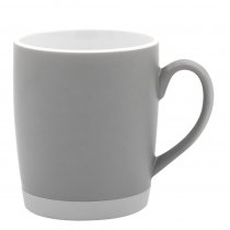 Кружка Make Me To Go, серая с фиолетовым