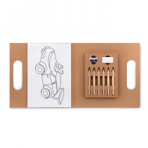 Раскраска в наборе с 6 карандашами Folder2 Go