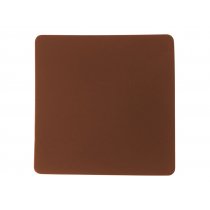 Патч Квадрат, soft-touch, коричневый