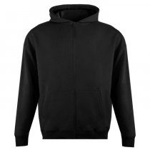 Толстовка унисекс Oversize Zip с капюшоном сэндвич, серый меланж