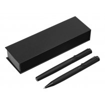 Подарочный набор из 2-х ручек Black Lama soft-touch, темно-синий