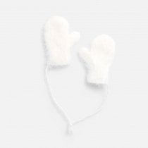 Подвеска на елку Вьюжка, варежки, белые