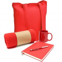 Подарочный набор Тепло и вдохновение, красный