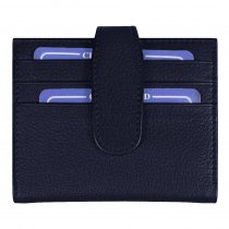 Держатель банковских карт Leather Road, темно-синий