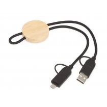 Универсальный зарядный кабель из переработанных ПЭТ и ТПЕ Acalypha, быстрая зарядка 25 Вт