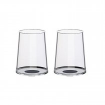 Хрустальный бокал для белого вина на магните Trebonn SplitGlass, чёрный