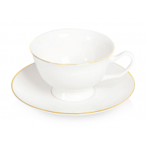 Чайная пара Preston с золотой каймой