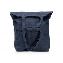 Сумка из переработанной джинсовой ткани Кирк с передним карманом на молнии