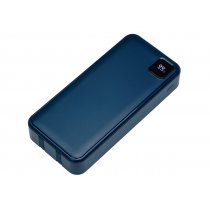 Внешний аккумулятор со встроенными кабелями Фрэйм Про, быстрая зарядка, 20000мач