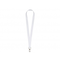 Ланъярд под сублимацию с карабином, 2 см, серебристый