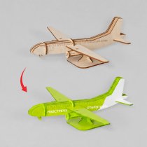 Деревянный 3d пазл Самолет