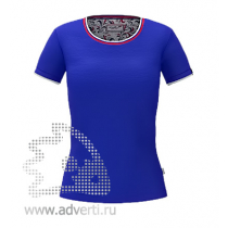 Футболка Ekaterina City W, женская, синяя Футболка Ekaterina City W, женская, синяя