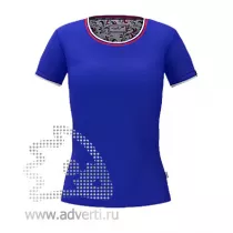 Футболка Ekaterina City W, женская, синяя Футболка Ekaterina City W, женская, синяя