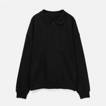 Свитшот оверсайз унисекс S6, черный