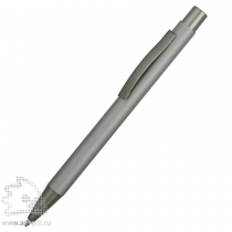 Ручка металлическая soft touch шариковая Tender, серебристая Ручка металлическая soft touch шариковая Tender, серебристая