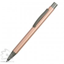 Ручка металлическая soft touch шариковая Tender, серебристая Ручка металлическая soft touch шариковая Tender, серебристая