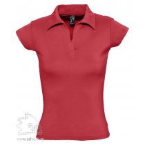 Рубашка поло без пуговиц «Pretty 220», женская, красная