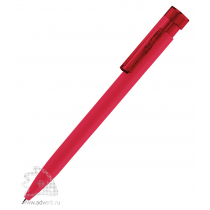 Шариковая ручка Liberty Soft Touch Clip Clear, белая