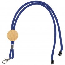 Шнурок для бейджа Tube Wood, черный