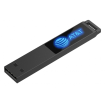 Флешка markBright Black с зеленой подсветкой