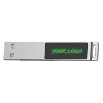 Флешка markBright с синей подсветкой