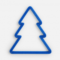 Подвеска Елочка, 3D-печать, синяя