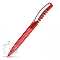 Шариковая ручка New Spring Clear clip metal, голубая