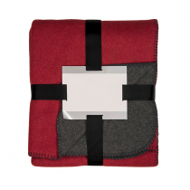 Плед Твин двусторонний, бордовый