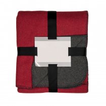 Плед Твин двусторонний, бордовый