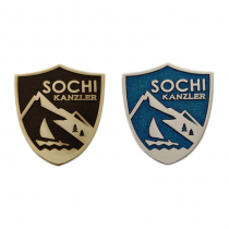 Значок по индивидуальному дизайну, 23х32 мм