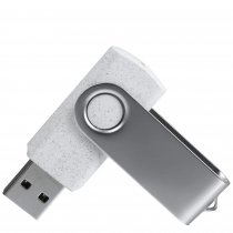 Флешка TWIST ECO, белая