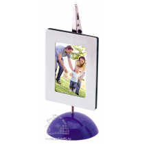 Мемо-холдер с фоторамкой на магните, синий