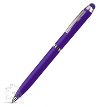 Шариковая ручка Clicker Touch BeOne, серо-серебристая