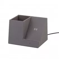 Карандашница Cool Gray с беспроводным зарядным устройством Карандашница Cool Gray с беспроводным зарядным устройством