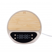 Настольные часы Smiley с беспроводным зарядным устройством и будильником