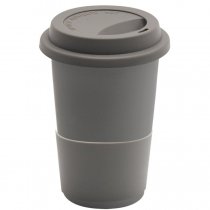 Кружка Magic To Go, серая с оранжевым