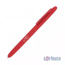 Ручка шариковая Vega, покрытие soft touch, красная Ручка шариковая Vega, покрытие soft touch, красная